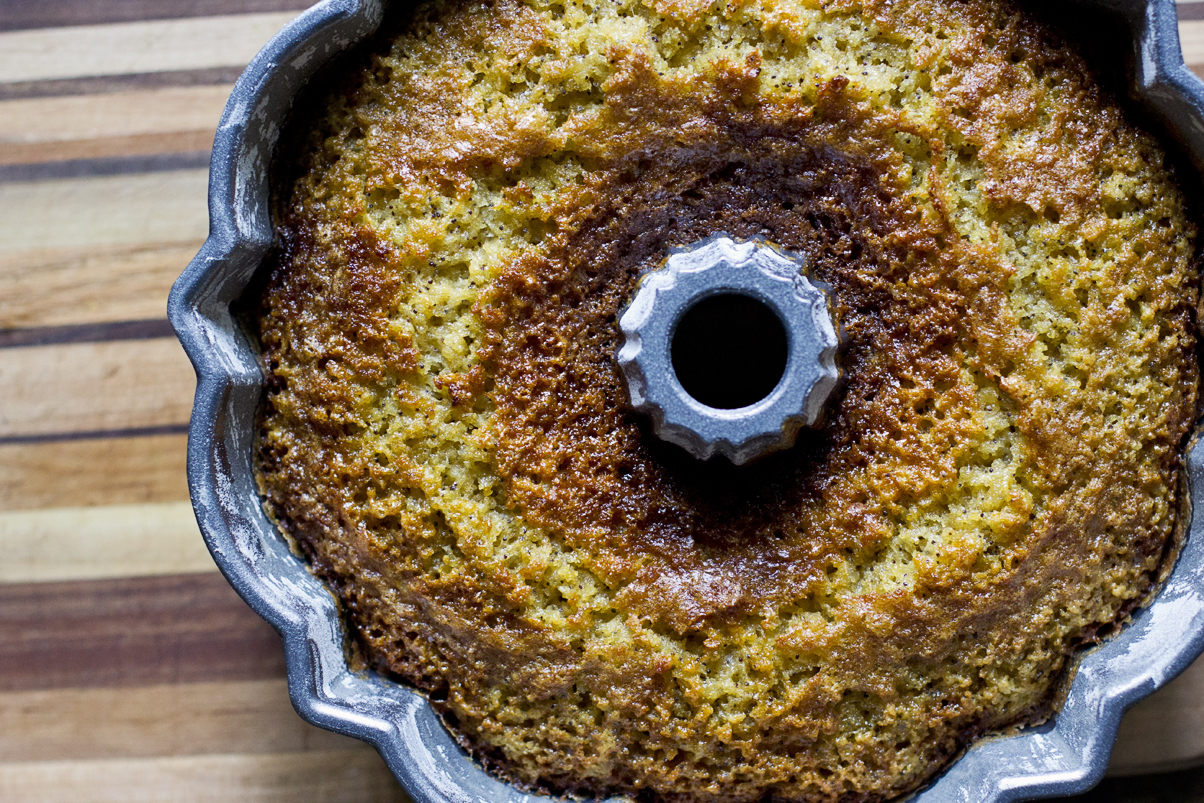 Lemon Poppyseed Sourdough Bundt Cake